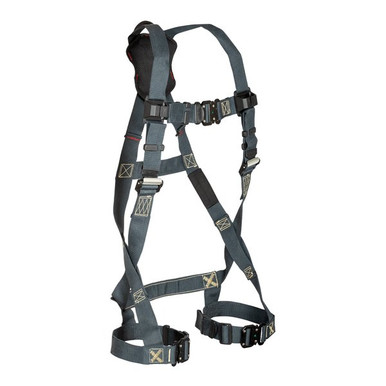 FallTech 7040 FT-Weld 1D Standard Non-Belted Full Body Harness, Quick Connect Buckle Leg Adjus