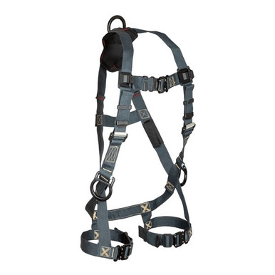 FallTech 70403D FT-Weld 3D Standard Non-Belted Full Body Harness, Quick Connect Buckle Leg Adjus
