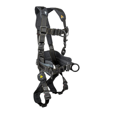FallTech 7050FD Arc Flash Nylon 4D Construction Climbing Full Body Harness, Quick-connect Adjust