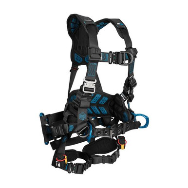 FallTech 8048QC Carbon FT-One Tower 6D Tower Climber Full Body Harness, Quick-Connect Leg Adjust