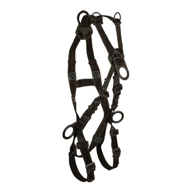 FallTech 8063B Arc Flash Nylon 4D Cross-over Climbing Full Body Harness