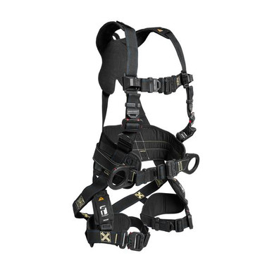 FallTech 8079QC FT-Arc Flash 3D Construction Belted Full Body Harness, Overmolded Quick Connect 