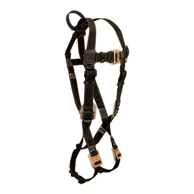 FallTech 8087 Arc Flash Nylon Standard Non-belted Looped Full Body Harness, Quick Connect Adju