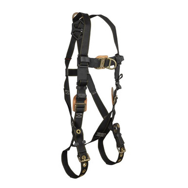 FallTech 8087DFD Arc Flash Nylon 2D Climbing Non-belted Full Body Harness, Tongue Buckle Leg Adju