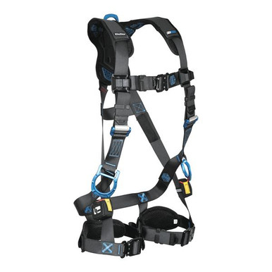 FallTech 8124B3DQC FT-One 3D Standard Non-Belted Full Body Harness, Quick Connect Adjustments