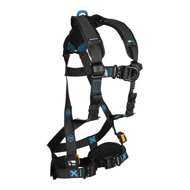 FallTech 8124BFDQC FT-One 2D Climbing Non-Belted Full Body Harness, Quick Connect Adjustments
