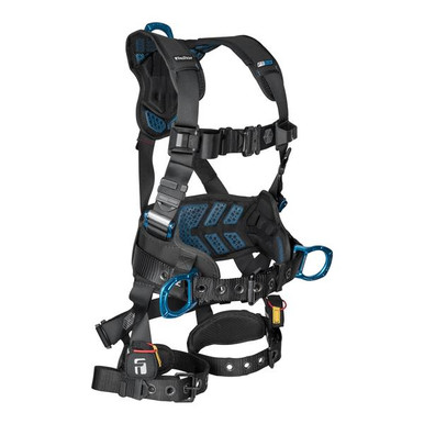 FallTech 8130 FT-One Fit 3D Construction Belted Women's Full Body Harness, Tongue Buckle Leg A