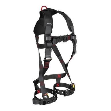 FallTech 8143B FT-Iron 1D Standard Non-Belted Full Body Harness, Tongue Buckle Leg Adjustment
