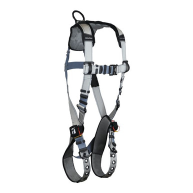 FallTech 7086BR FlowTech LTE 1D Standard Non-Belted Full Body Harness, Tongue Buckle Leg Adjustment, Suspe