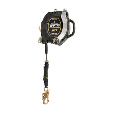 FallTech 721560RT FT-R Arc Flash SRL-R with 60 ft Technora rope lifeline and steel snap hook
