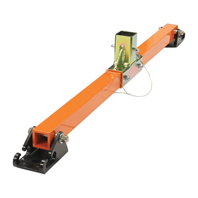 FallTech 6512028VH replacement foot bar assembly with T-junction and pivoting rubber-padded feet for 29 in vehicle hitch-mount davit base