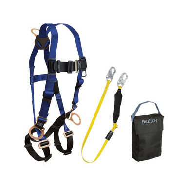 FallTech KIT176LT5P user kit with 7017 harness and 8256LT energy absorbing lanyard