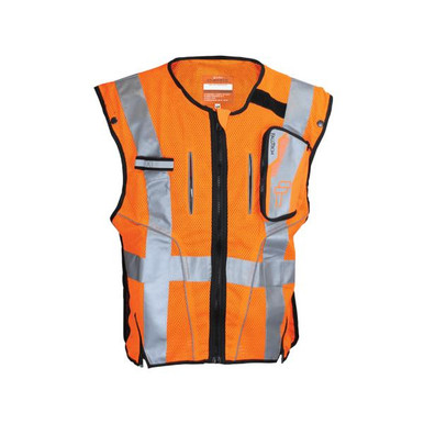 FallTech 5055 ansi class 2 high-visibility orange safety vest
