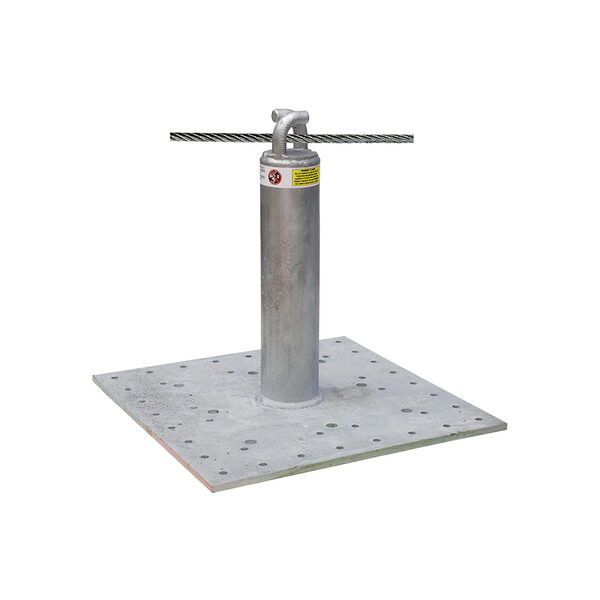 Super Anchor 1032-PG CRA-PT 12 inch pass-thru anchor post with HLL cable through the 1091 top.