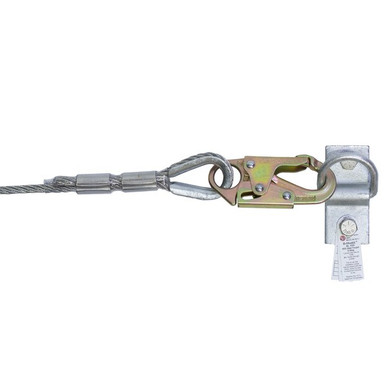 Super Anchor D-ShakL2 horizontal lifeline anchor with 180 degree rotating D-ring