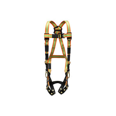 Super Anchor 3 D-Ring Fall Arrester Tongue Buckle Harness, TB3-6067 Super Anchor TB3-6067 3 D-ring tongue buckle full body harness, Hi-Viz