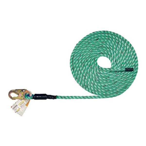 Super Anchor Maxima 3-Strand Lifeline, Singles and 2-Packs Super Anchor Maxima 3-Strand Lifeline, Singles and 2-Packs, three-strand vertical lifeline with snaphook