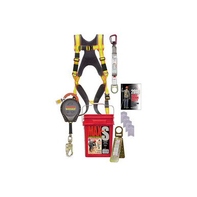 Super Anchor MAX Hi-Viz Fall Protection Bucket Kit, 3001 Series Super Anchor MAX Hi-Viz Bucket Kit complete fall protection kit
