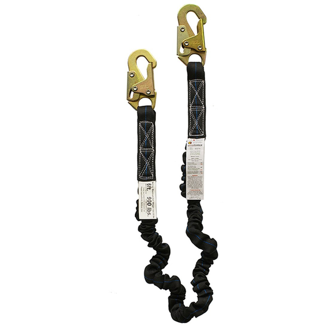 Super Anchor 6501 Flex Lanyard, 2 Snaphooks Super Anchor 6501 Flex Lanyard, 2 Snaphooks, single leg elastic shock-absorbing lanyard