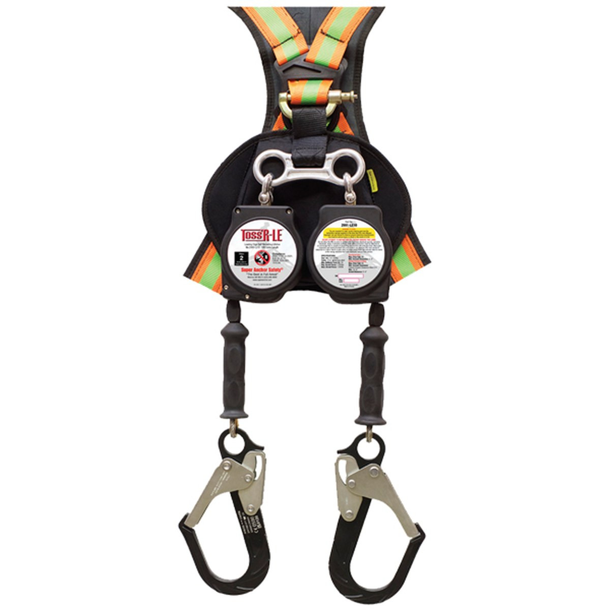 Super Anchor Toss'R-LE Twin Leg Leading-Edge Self-Retracting Lifeline Super Anchor Toss'R-LE twin-leg leading-edge self-retracting lifeline