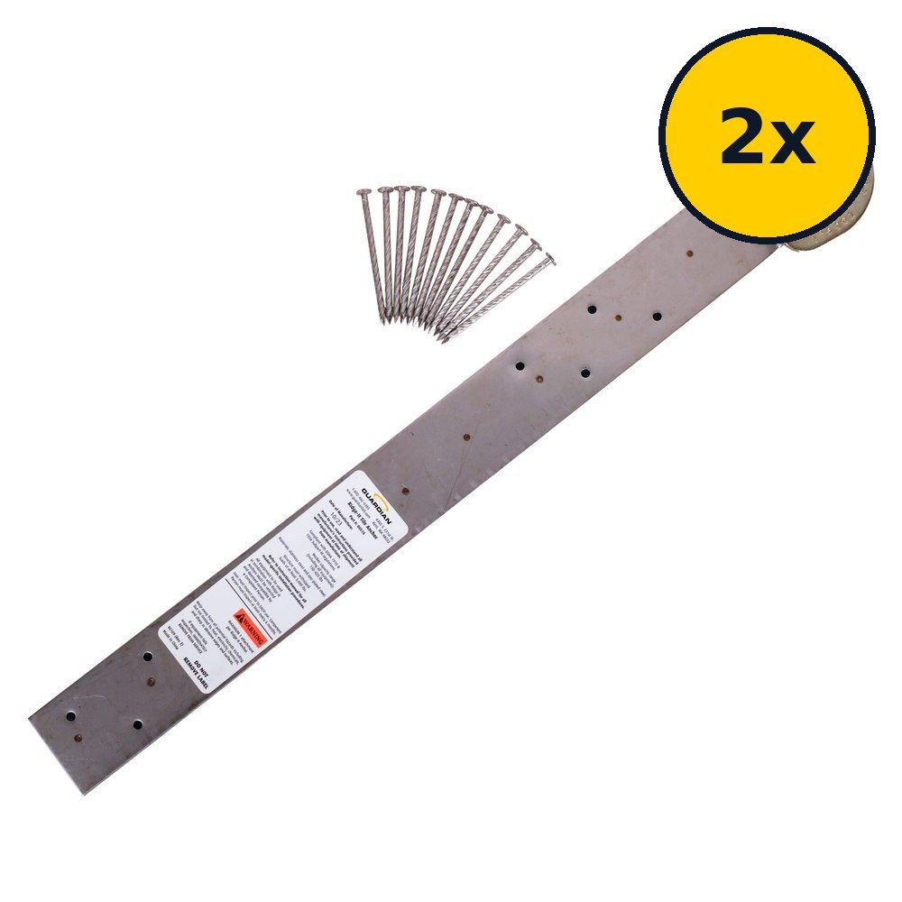 Guardian 00515 Ridg-Tile Tile Roof Anchor 2-Pack Guardian 00515 Ridg-Tile permanent tile roof anchor 2-pack shown as one 18 in anchor with a 2x quantity badge