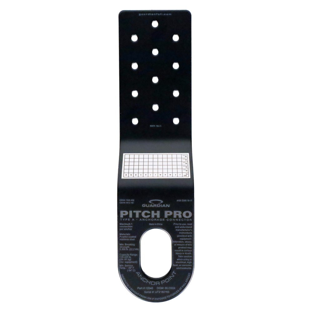 Guardian Pitch Pro Slotted Roof Anchor Guardian Pitch Pro Slotted Roof Anchor, official Guardian product photo