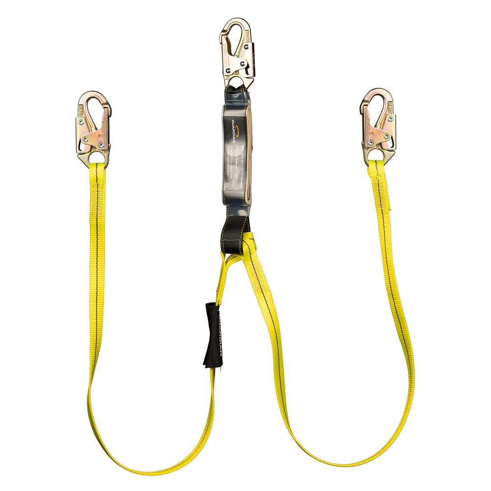 Guardian 01230 Double Leg Shock Absorbing Lanyard 6 ft Guardian 01230 Double Leg Shock Absorbing Lanyard 6 ft, official Guardian product photo