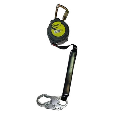 Miller TurboLite+ PFL 9 ft, Swivel Snap Hook Miller TurboLite+ single personal fall limiter MTL-OHS1-05 with steel locking swivel snap hook