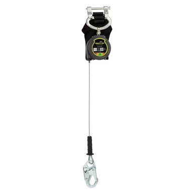 Miller TurboLite+ Edge PFL 9 ft, Snap Hook Miller TurboLite+ Edge single cable personal fall limiter MTL-LEP1-61 with steel locking snap hook