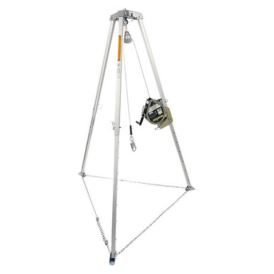 Miller MightEvac SRL Rescue Kit with 7 ft Tripod Miller MME-GKT1-02 self-retracting lifeline with galvanized steel cable
