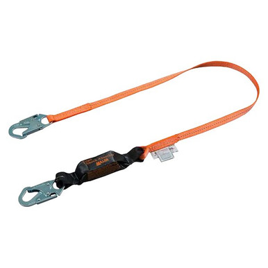 Miller T6111 Titan II Pack Lanyard 6 ft, Snap Hooks Miller T6111-Z7/6FTAF Titan II shock absorbing lanyard
