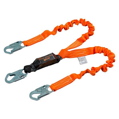Miller T6121 Titan II Twin Pack Lanyard, 6 ft Miller T6121-Z7/6FTAF Titan II shock absorbing lanyard