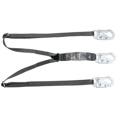 MSA V-SERIES 10191756 6 ft Twin Leg Shock Absorbing Lanyard MSA V-SERIES 10191756 6 ft Twin Leg Shock Absorbing Lanyard product photo