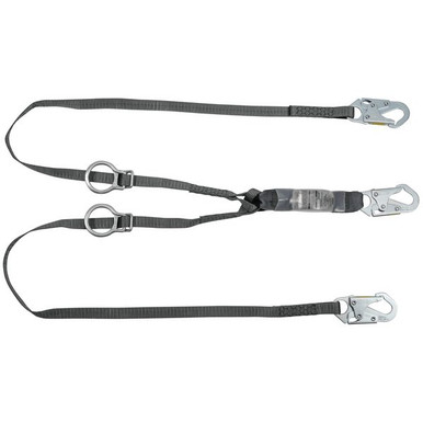 MSA V-SERIES 10193129 6 ft Twin Leg Tie-Back Lanyard MSA V-SERIES 10193129 6 ft Twin Leg Tie-Back Lanyard product photo