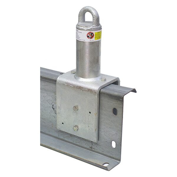 1126-6A Super Anchor 1126-6A CRZ-6A loop top anchor bolted through a steel Z-purlin. Image shows optional equipment sold separately.