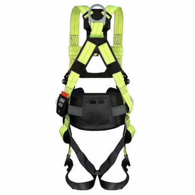 DBI-SALA ExoFit X50 Construction Climbing/Positioning 1600119 back view showing dorsal D-ring and SRL adapter
