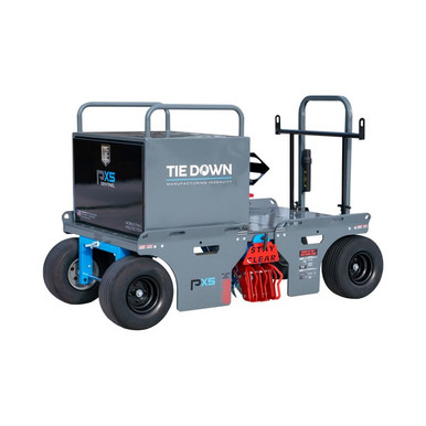 Tie Down PX5 Sentinel 72833 mobile fall protection cart with locking material box, front view