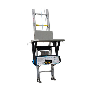 Tie Down TranzVolt G2 Laddervator Pro Kit 40684 with DeWalt power box and Collapsible Roofing Platform