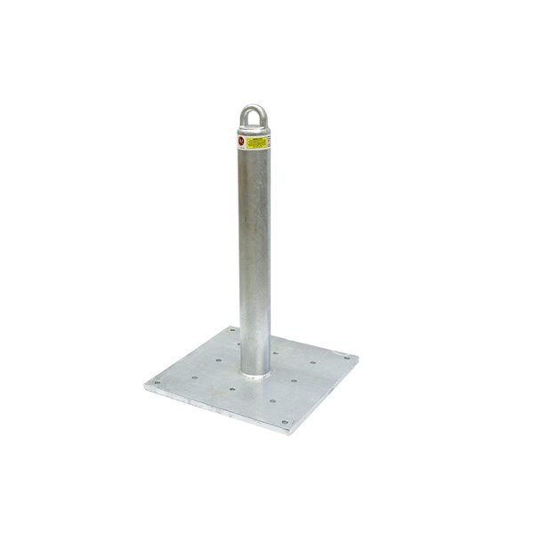 Super Anchor 1042-W CRA 24 Super Anchor 1042-W CRA-24W loop top anchor post with 24 inch Schedule 80 galvanized riser and 12-hole 16x16 base plate