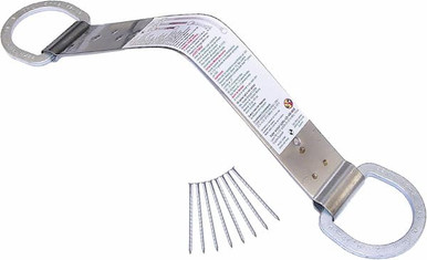 Super Anchor 2815 Retro-Fit Roof Anchor - 4-Pack Worker tied off to a Super Anchor 2815 Retro-Fit anchor on an asphalt shingle roof