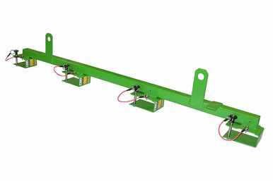 Super Anchor 1017B Floor Joist Safety Bar Super Anchor floor joist safety bar rigged with a lifeline on floor framing
