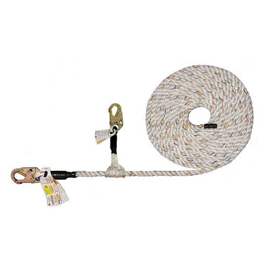 Super Anchor 4015-V ValueGrab rope grab with factory swaged snaphook installed on a 5/8 inch Value lifeline. Image shows optional equipment sold separately. Super Anchor 4015-V ValueGrab rope grab with factory swaged snaphook installed on a 5/8 inch Value lifeline. Image shows optional equipment sold separately.