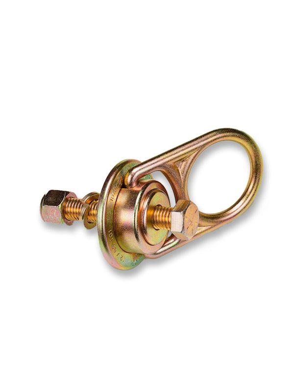 Frontline STM10K-SA MEGA Swivel 10K Steel Anchor — swivel only Frontline STM10K-SA MEGA Swivel 10K anchor head showing the 360-degree D-ring and yellow zinc plated alloy steel construction