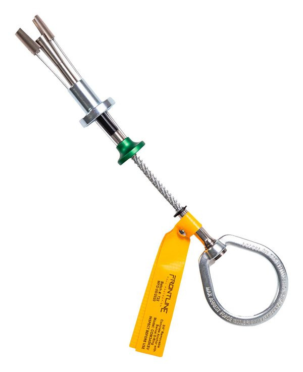 Frontline COB345KSV Reusable 5K Concrete Anchor Bolt with Swiveling D-Ring Frontline COB345KSV reusable 5K concrete anchor bolt with swiveling D-ring, full product view