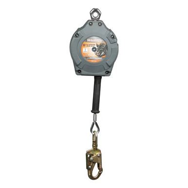 Malta Dynamics Wild Boar SRL galvanized steel cable, swivel top, and heavy-duty steel snap hook, Class 1, ANSI Z359.14-2021