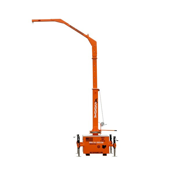 Malta X500A Mobile Grabber with adjustable-height telescoping mast from 16 ft 9 in to 24 ft and 360 degree rotation