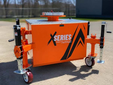 Malta Dynamics X500 Mobility Kit, set of four heavy-duty casters for rolling the grabber on a concrete floor