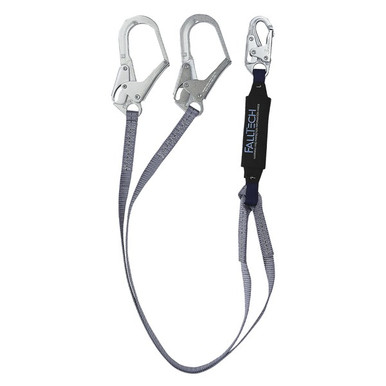 FallTech 8260732D 6' ViewPack Y-Leg Tie-Back Lanyard FallTech 8260732D and C8260732D ViewPack energy-absorbing lanyard, ANSI Z359.13 or CSA Z259.11 certified