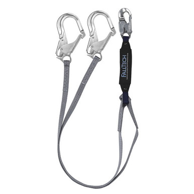 FallTech 826073A 6' ViewPack Y-Leg Aluminum Lanyard FallTech 826073A and C826073A ViewPack energy-absorbing lanyard, ANSI Z359.13 or CSA Z259.11 certified