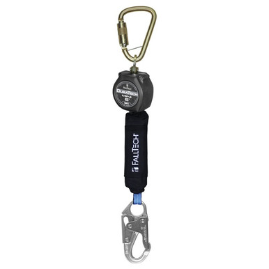 FallTech DuraTech Mini 6 ft web single-leg personal SRL, Class 1, ANSI Z359.14 or CSA Z259.2.2